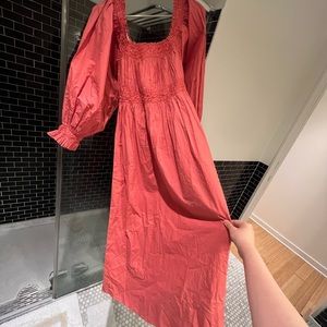 DOEN (DÔEN) CATRINETTE DRESS - Brick Red
